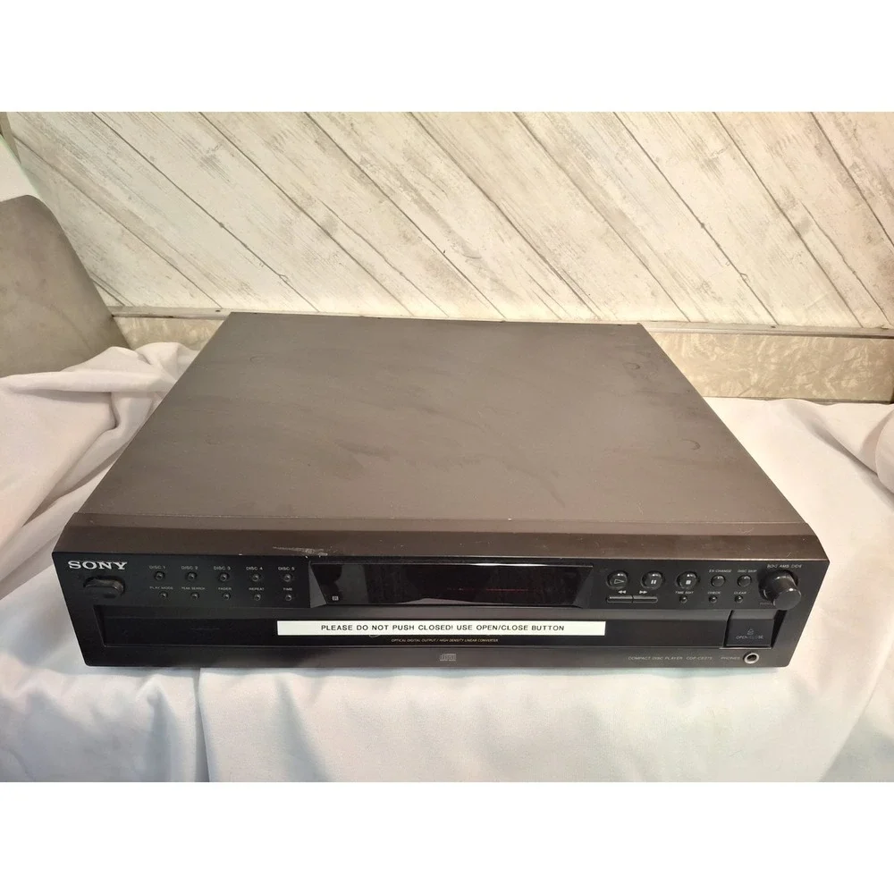 Sony CDP-CE375 5 Disc Ex-Change System/Player Tested & Works NO REMOTE Vintage